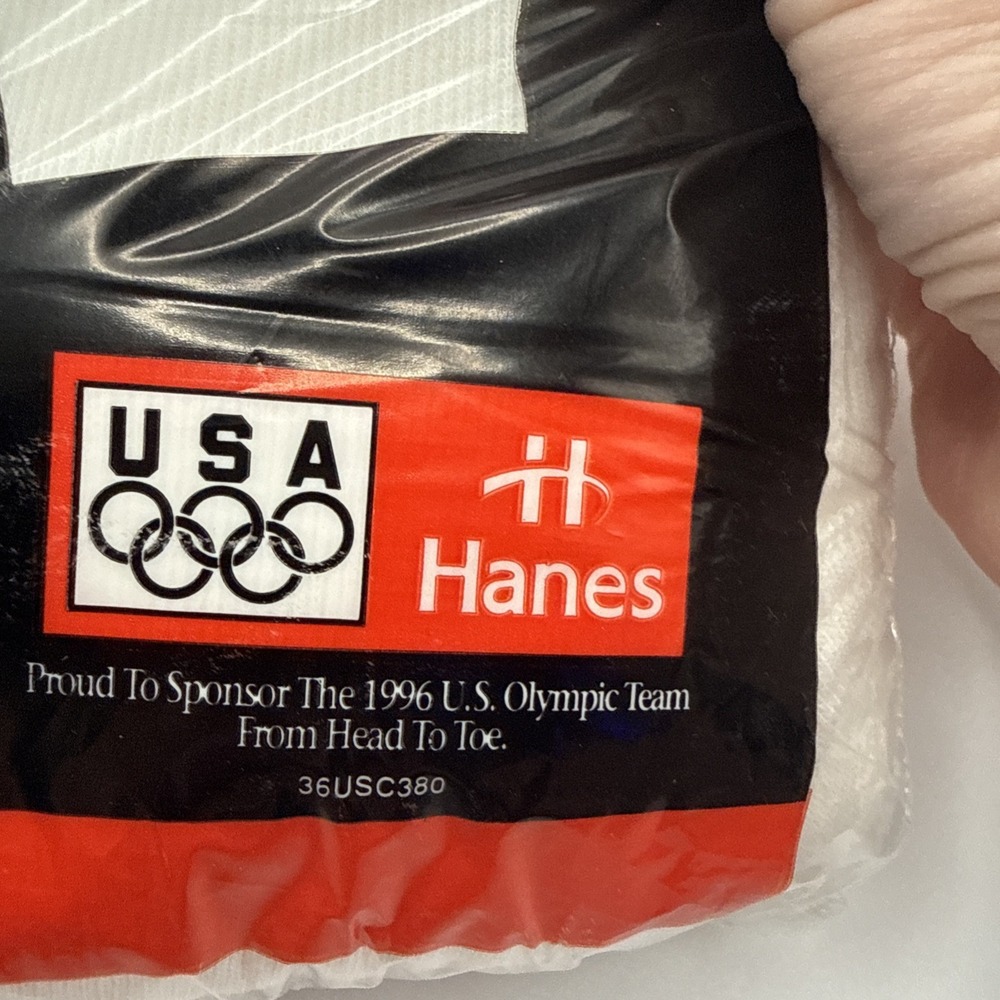 Vtg Hanes Men's White Briefs Pack Of 6 Size 38 1994 100 % Cotton Preshrunk NOS - Picture 5 of 8